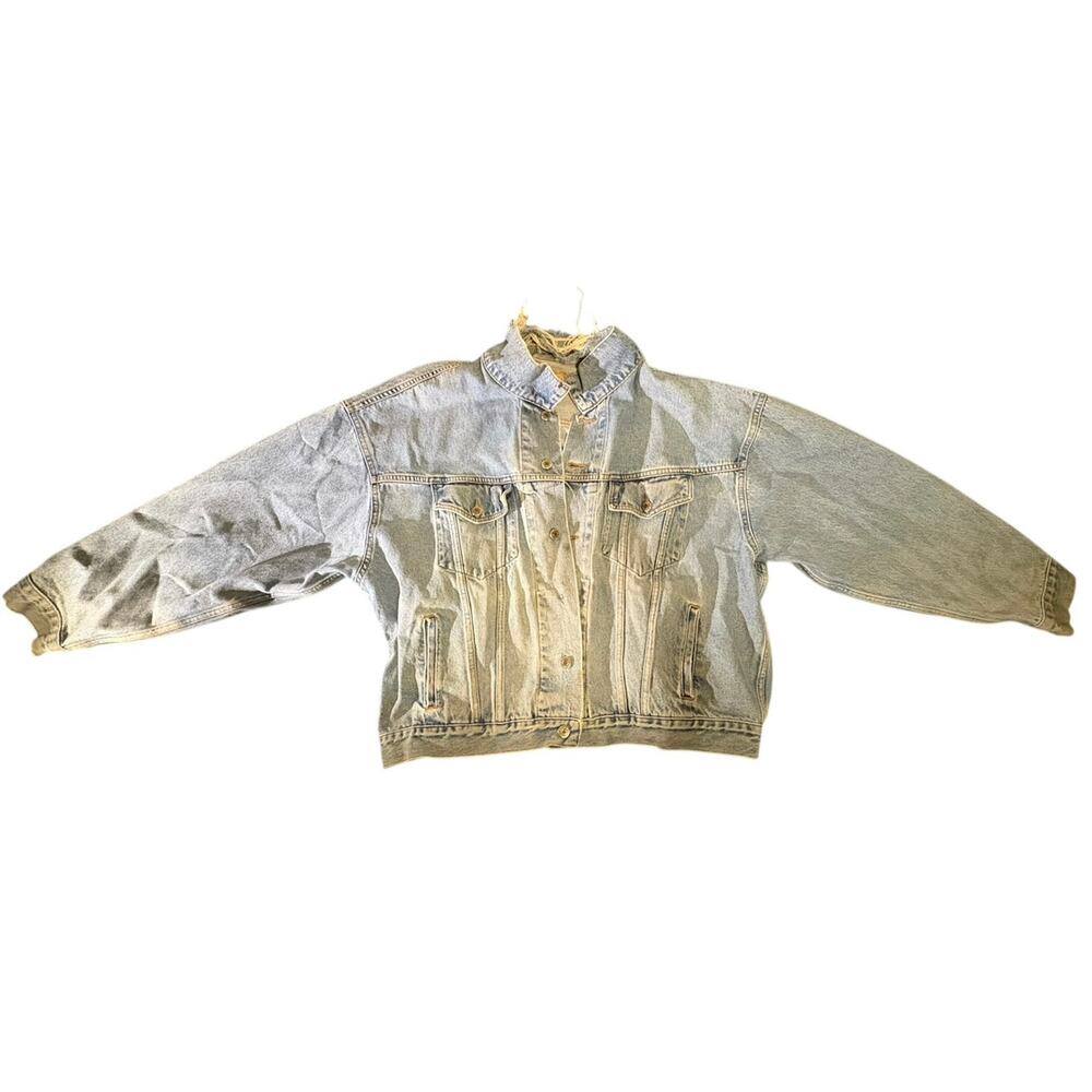 Vintage distressed denim jacket